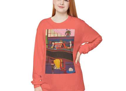 La Musique by Charles Martin Garment-dyed Long Sleeve T-Shirt