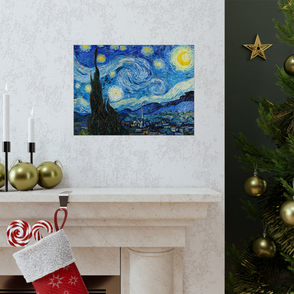 The Starry Night by Vincent Van Gogh Matte Horizontal Posters