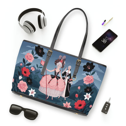 🌹🎭 The Rose Masquerade Promenade Shoulder Bag – Art Deco Floral Elegance