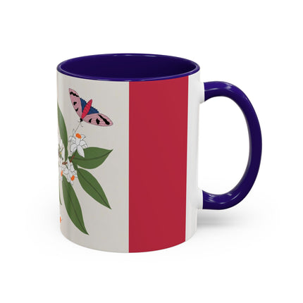 Blue Tit & Butterfly Colorful Mugs – Spring Harmony & Delicate Beauty
