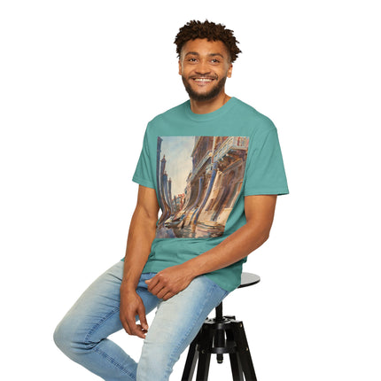 Gondola Moorings on the Grand Canal by John Singer Sargent  Unisex Garment-Dyed T-shirt