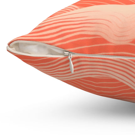 Hues of Orange Wave Patterns and Beige Wave Pattern