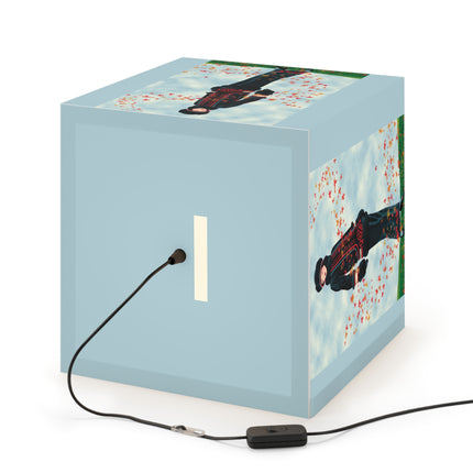 Elegance in Autumn Light Cube Lamp