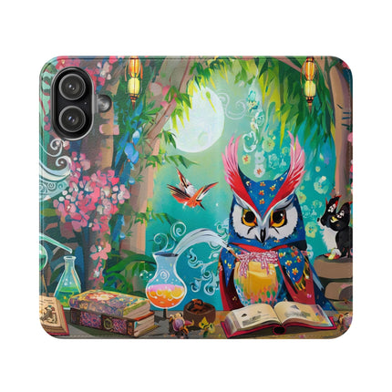 🦉✨ Owl's Magical Workshop Flip Case – Enchanted Wisdom & Arcane Wonder
