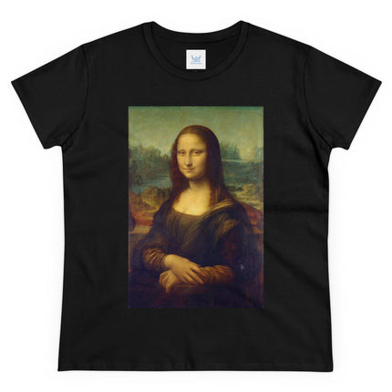 Mona Lisa by Leonardo da Vinci Women's Midweight Cotton Tee
