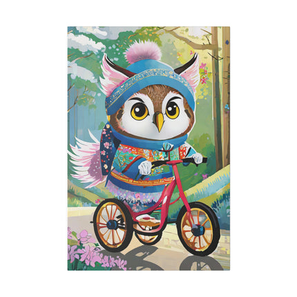 Baby Owl Matte Canvas, Stretched, 0.75"