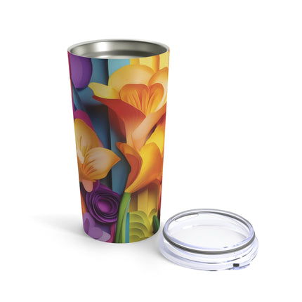 The Graceful Freesia Tumbler 20oz