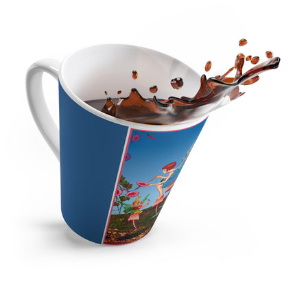 Periwinkle Painting the Petals by Ida Outhwaite Latte Mug