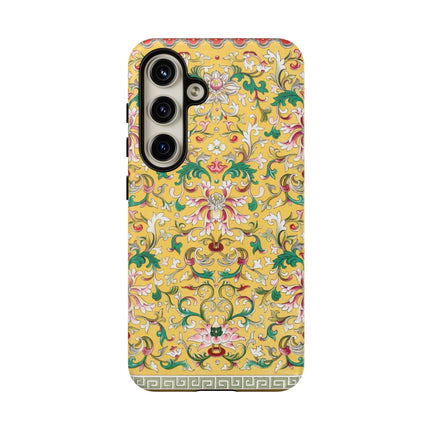 Yellow Botanical Pattern by Owen Jones Phone Cases