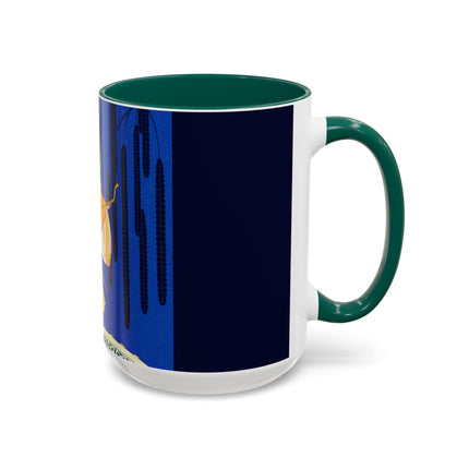 Celestial Melody Colorful Mug (11oz, 15oz) – Musical Grace, Starlit Beauty & Art Deco Elegance