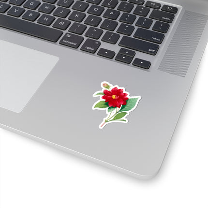 Dahlia botanical illustration by Pierre-Joseph Redouté Kiss-Cut Stickers (4 Sizes)