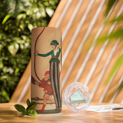 L'Arc Rouge by George Barbier Skinny Matte Tumbler, 20oz