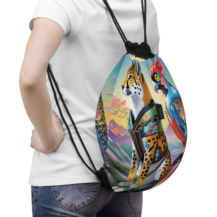 Cybernetic Duets Drawstring Bag