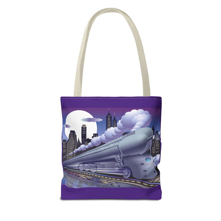 The Art Deco Bullet Train Tote Bag (AOP)