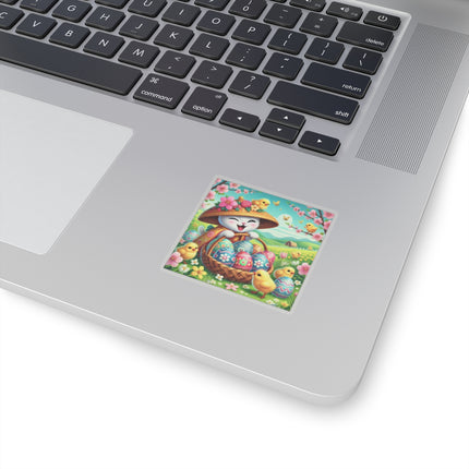 Geisha Kitten’s Easter Delight Kiss-Cut Stickers (4 Sizes)