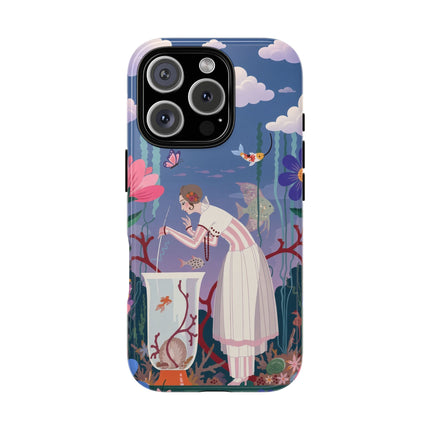 🐠🌸 The Enchanted Aquarium Garden Phone Case – Art Deco Underwater Fantasy