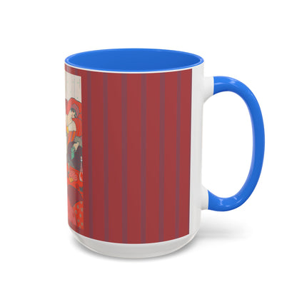 Les Coussins by Georges Lepape Colorful Mugs (11oz, 15oz)