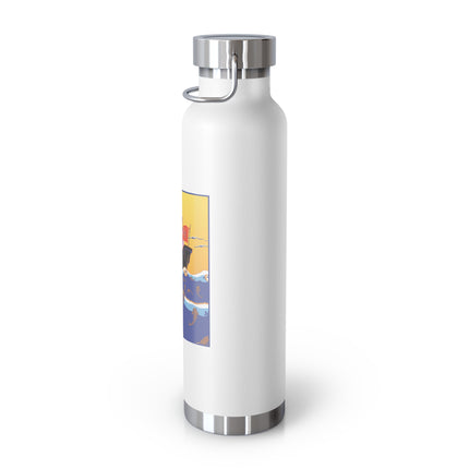 Golden Seas and Whimsical Dreams Copper Vacuum Insulated Bottle, 22oz