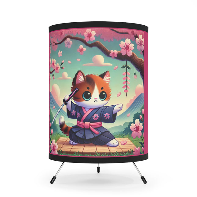 Samurai Kitten Tripod Lamp