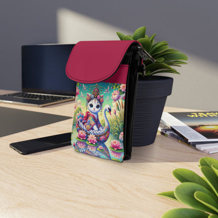 Geisha Kitten’s River Voyage Small Cell Phone Wallet