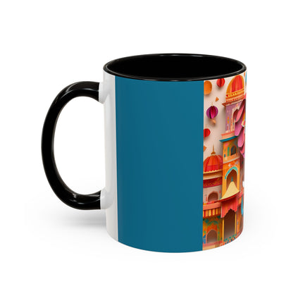 Elephant at an Autumn Festival Colorful Mugs (11oz, 15oz)