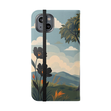 🌳🌺 The Ladies Of The Garden Swing Flip Case – Art Deco Floral Adventure