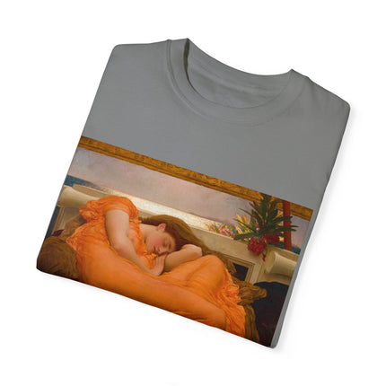 Flaming June by Frederic Leighton Unisex Garment-Dyed T-shirt