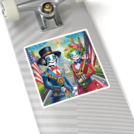 Cyber Punk Robots Kiss-Cut Stickers (4 Sizes)