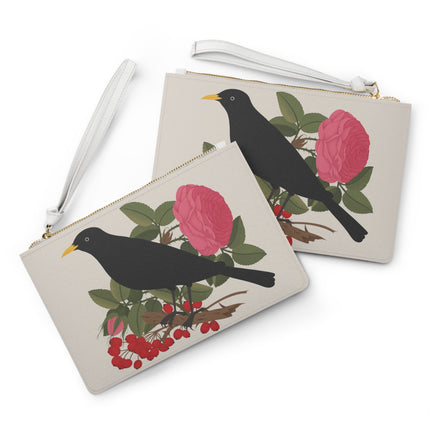 Blackbird & Rose Clutch Bag – Timeless Beauty & Elegant Charm