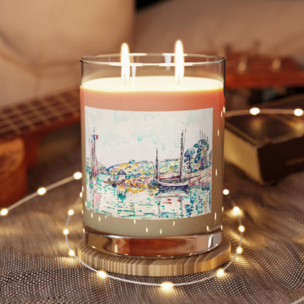 Concarneau by Paul Signac Scented Candle - Full Glass, 11oz - The White Tea & Fig, The Lavender & Sage, and The Ocean Mist & Moss