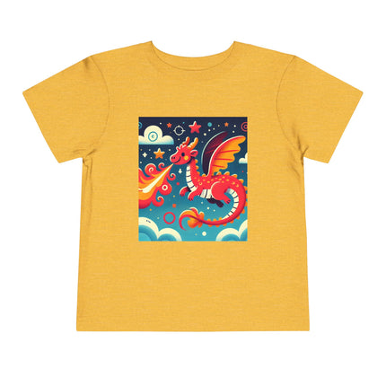 Starry Sky Dragon Toddler Short Sleeve Tee