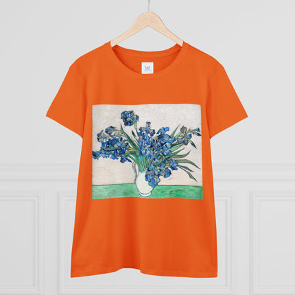 Irises by Van Gogh Women's Midweight Cotton Tee
