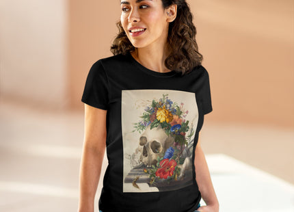 Vanitas Still Life by Herman Henstenburgh Women's Midweight Cotton Tee