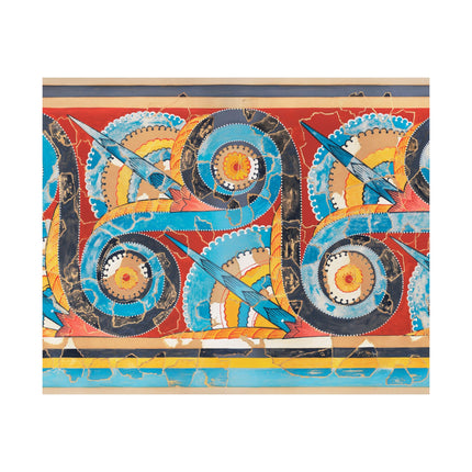Reproduction of S-Spiral Frieze by Emile Gilliéron Premium Matte Horizontal Poster