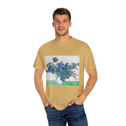 Irises by Vincent Van Gogh Unisex Garment-Dyed T-shirt
