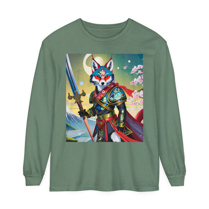 Cyberpunk Samurai Dog Long Sleeve T-Shirt