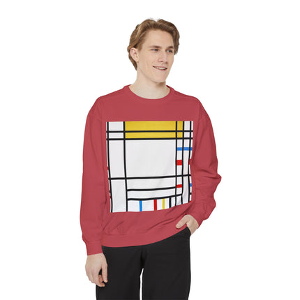 Place de la Concorde by Piet Mondrian Garment-Dyed Sweatshirt