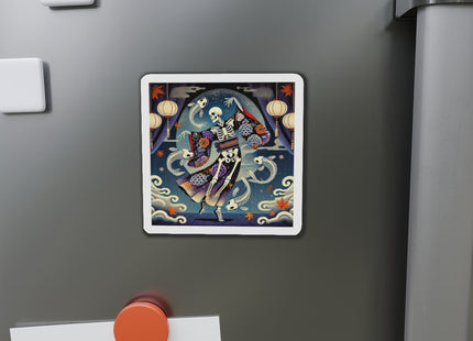 Skeleton Kabuki Performer Die-Cut Magnets (5 Sizes)