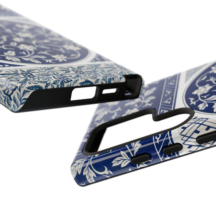 Blue Flower Pattern by Owen Jones Phone Cases