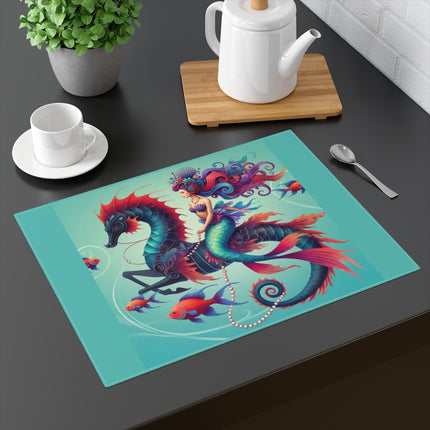 Mermaid & Sea Dragon Placemat – Ocean Guardian & Mythic Beauty
