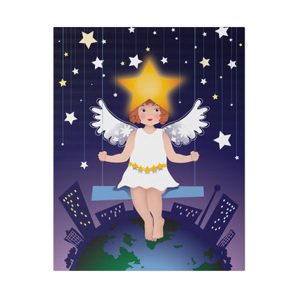 Celestial Magic – Angel on a Swing Under the Stars