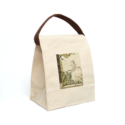 Sur talons rouges (On Red Heels) pl 02 by Gerda Wegener Canvas Lunch Bag With Strap