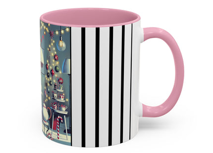 Whimsical Christmas Tea Party Colorful Mugs (11oz, 15oz)