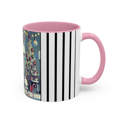 Whimsical Christmas Tea Party Colorful Mugs (11oz, 15oz)