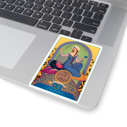 December & Tanzanite (from the Gem Series) by Sofia Chiostri Kiss-Cut Stickers (4 Sizes)