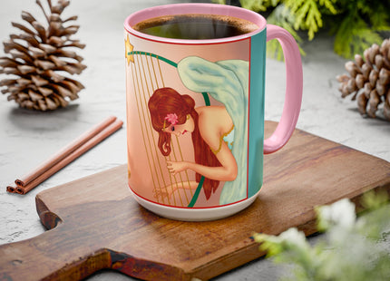 Heavenly Angel Duet Colorful Mugs (11oz, 15oz)