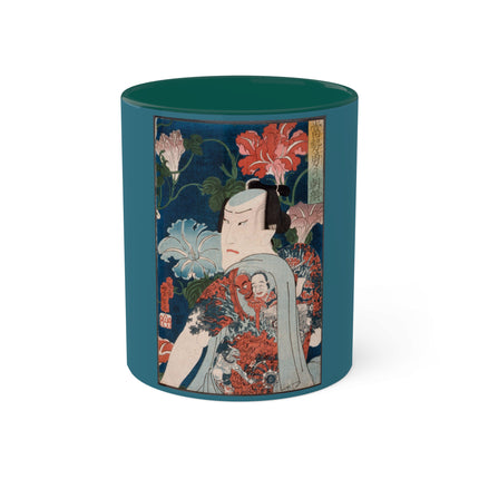 Modern Gallants with Morning Glories by Tsukioka Yoshitoshi Colorful Mugs, 11oz