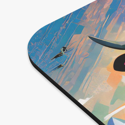 Cyber Glitch Cow Mouse Pad, Rectangle