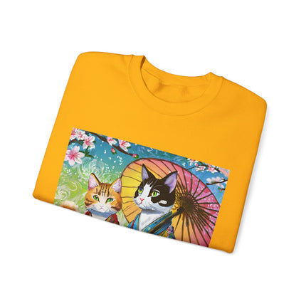 Kimono Kitties Unisex Heavy Blend™ Crewneck Sweatshirt