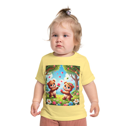 Petals and Paws Baby T-Shirt – Sweet Friendship & Garden Dreams